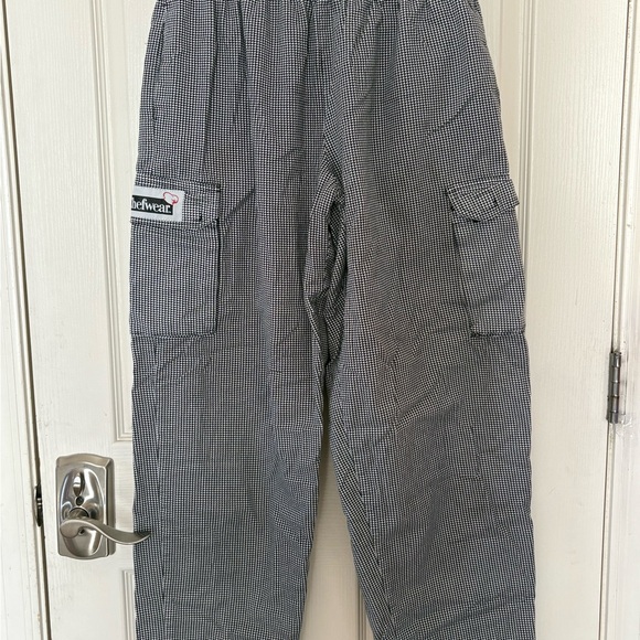 Black and White Checkered Men's Pants - Picture 1 of 4